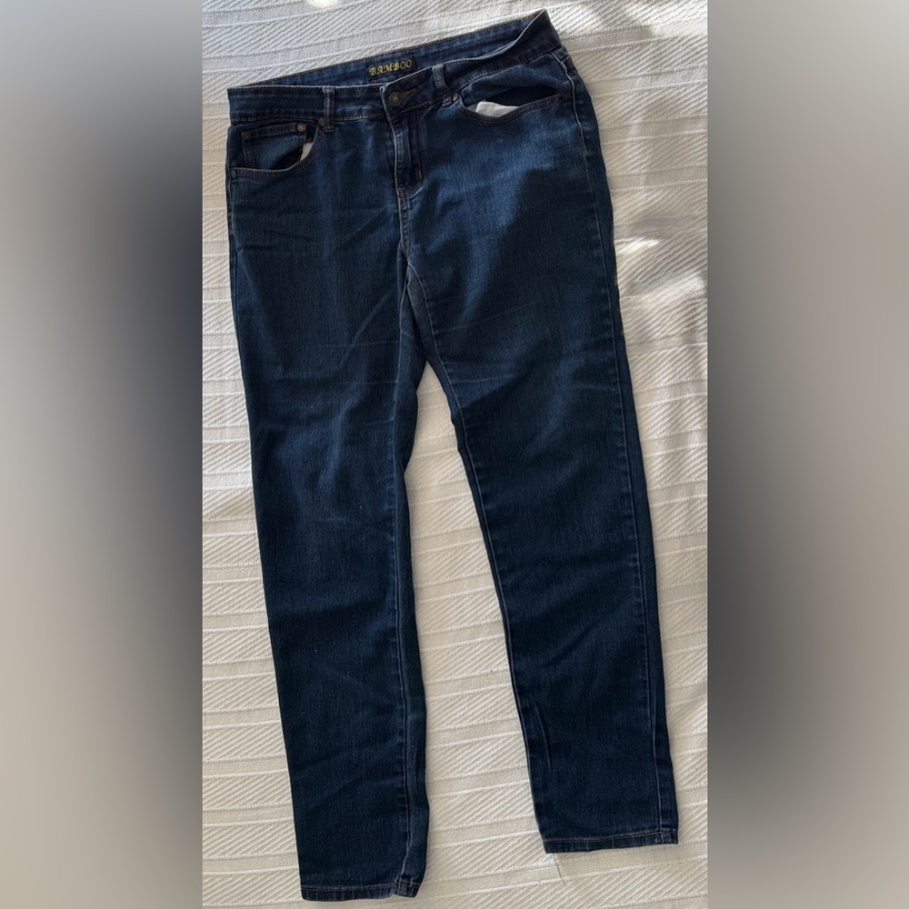 Vintage BAMBOO Dark Blue Straight Leg Jeans